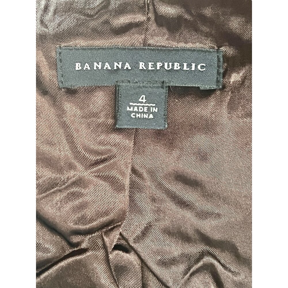 Banana Republic Womens Size 4 Tweed Fitted Suitcoat Jeweled Collar Wool & Alpaca - Picture 5 of 13